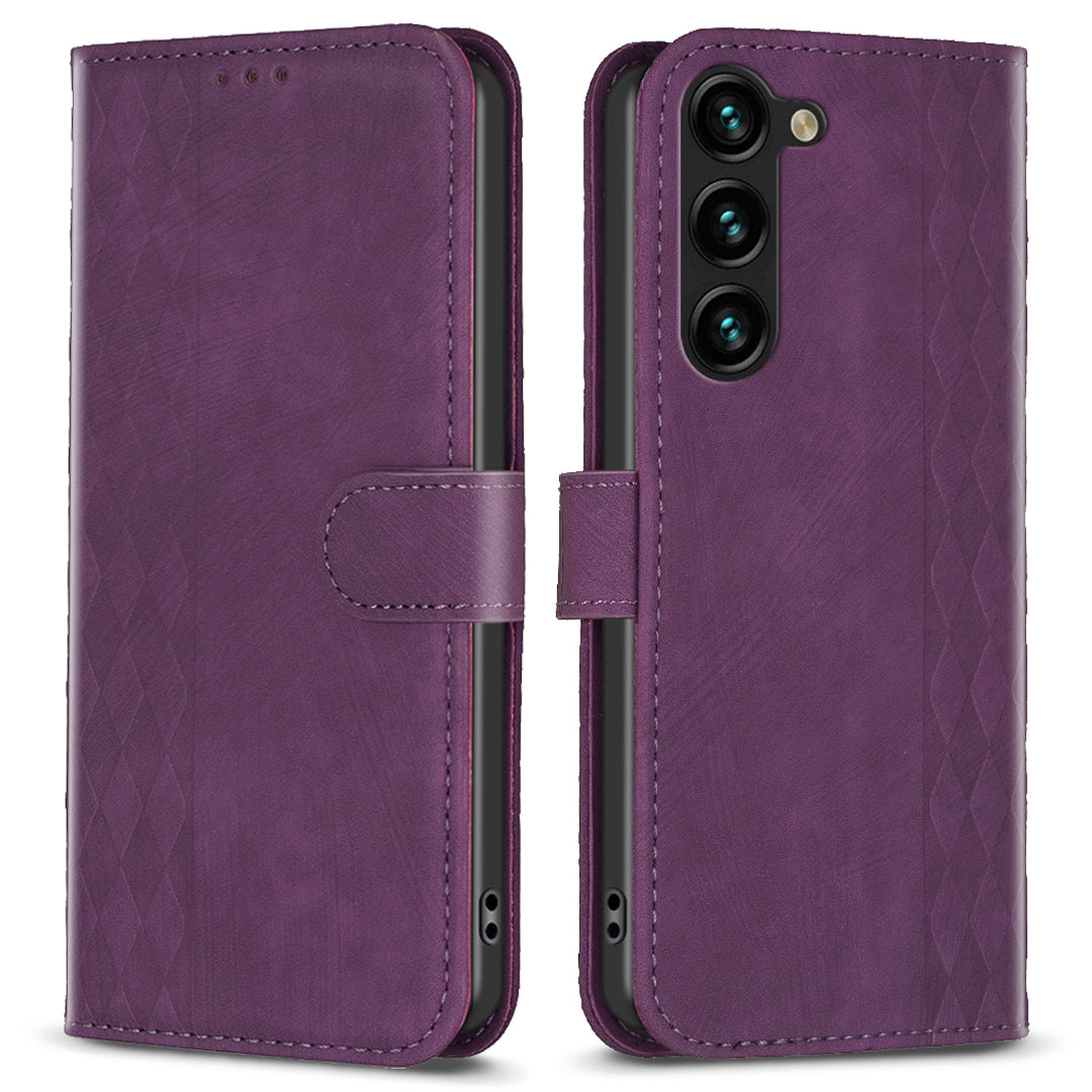 Folio Flip Phone Cover for Samsung Galaxy S23 Anti-scratch Imprinting Pattern Stand Wallet Case Folio Flip Phone Cover for Samsung Galaxy S23 Anti-scratch Imprinting Pattern Stand Wallet Case